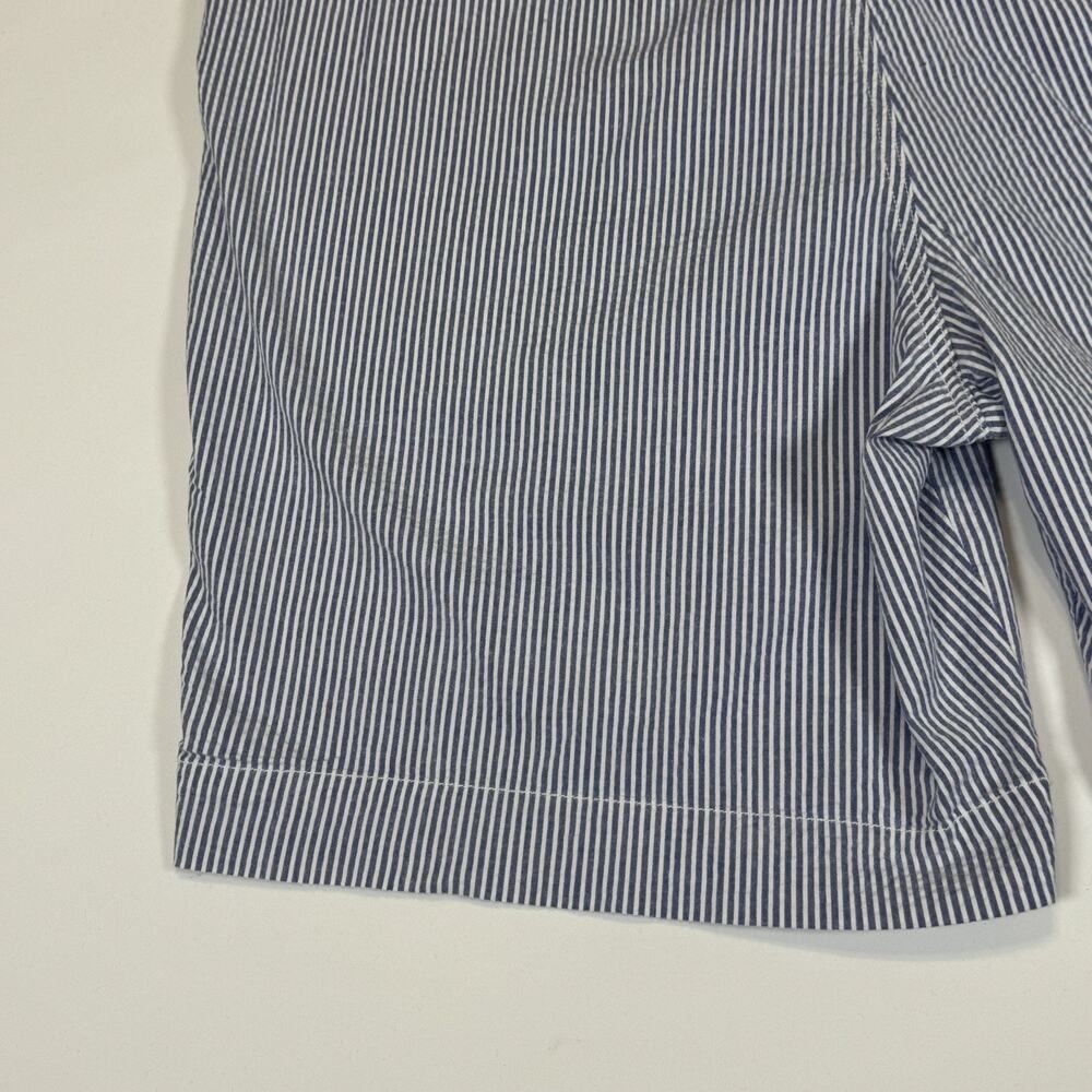 Polo Ralph Lauren Mens Blue White Seersucker Striped Preppy Stretch Shorts Sz 40 - Picture 11 of 15